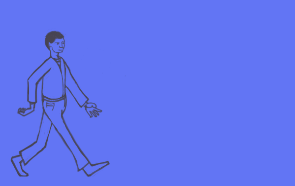 man walking on 12 frames man walking on 12 frames