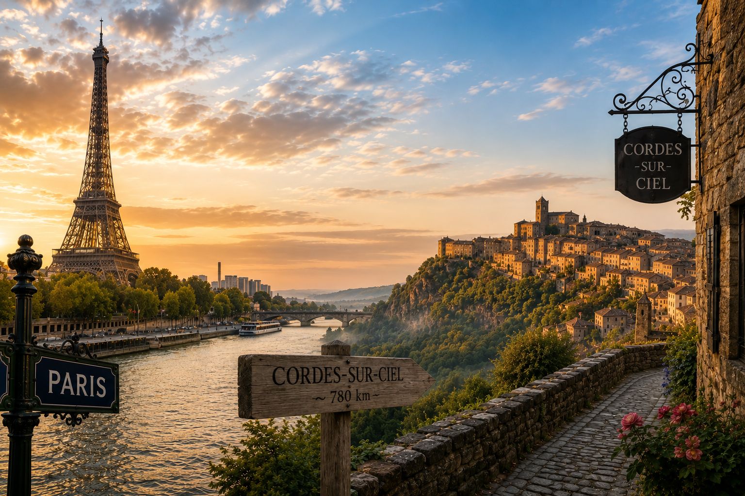 De Paris à Cordes-sur-Ciel.