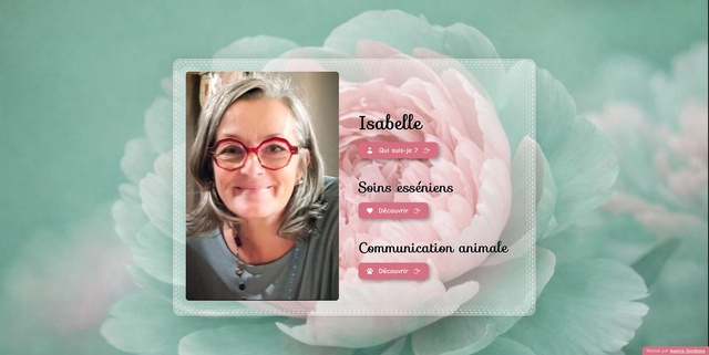 Page d’accueil du site d’Isabelle Page d’accueil du site d’Isabelle