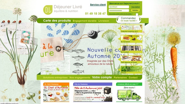 Accueil Déjeuner Livré