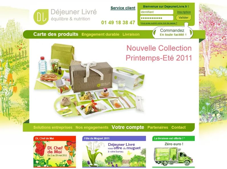 Accueil Déjeuner Livré